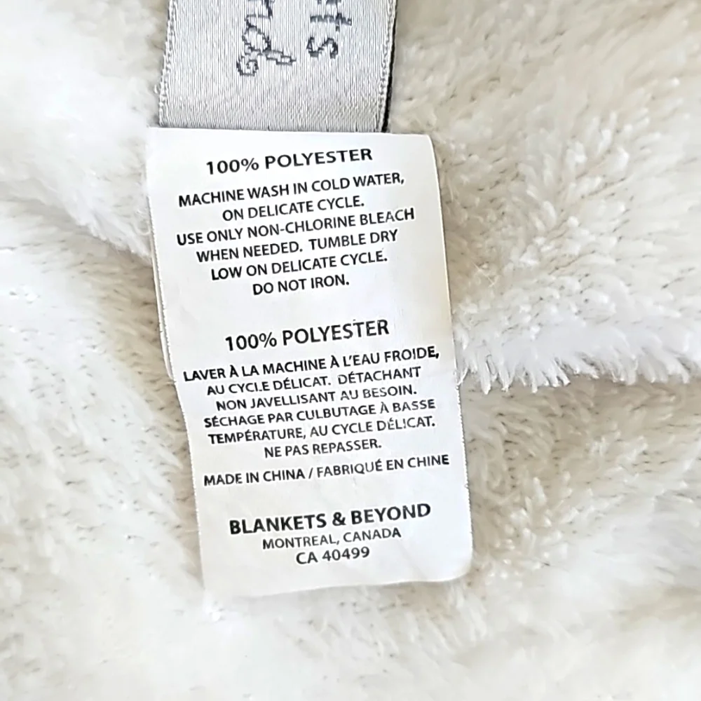 BLANKETS & BEYOND | Baby Girl's Soft Fleece Hooded Robe, Size 6M